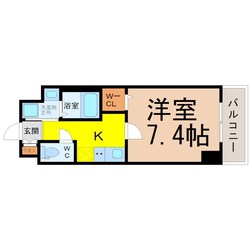 プレイズシード名古屋亀島の物件間取画像